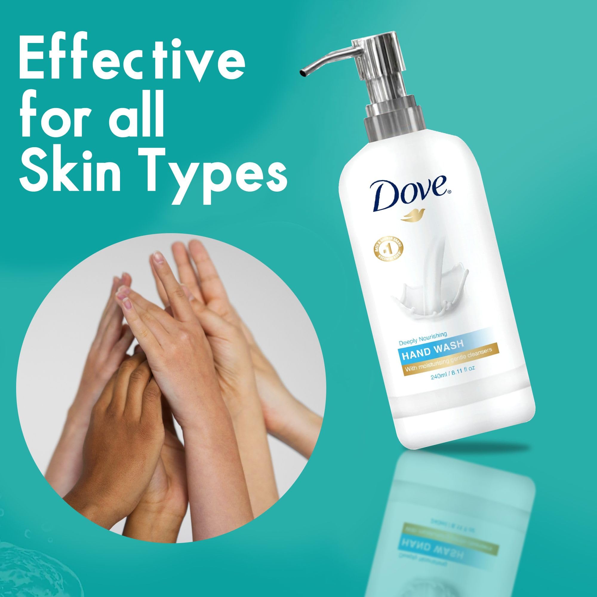 World Amenities Dove Jabón de Manos, ideal para oficinas y espacios compartidos.