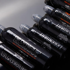 World Famous Tattoo Ink Blackout: pigmento-negro de alta opacidad para retratos y realismo.