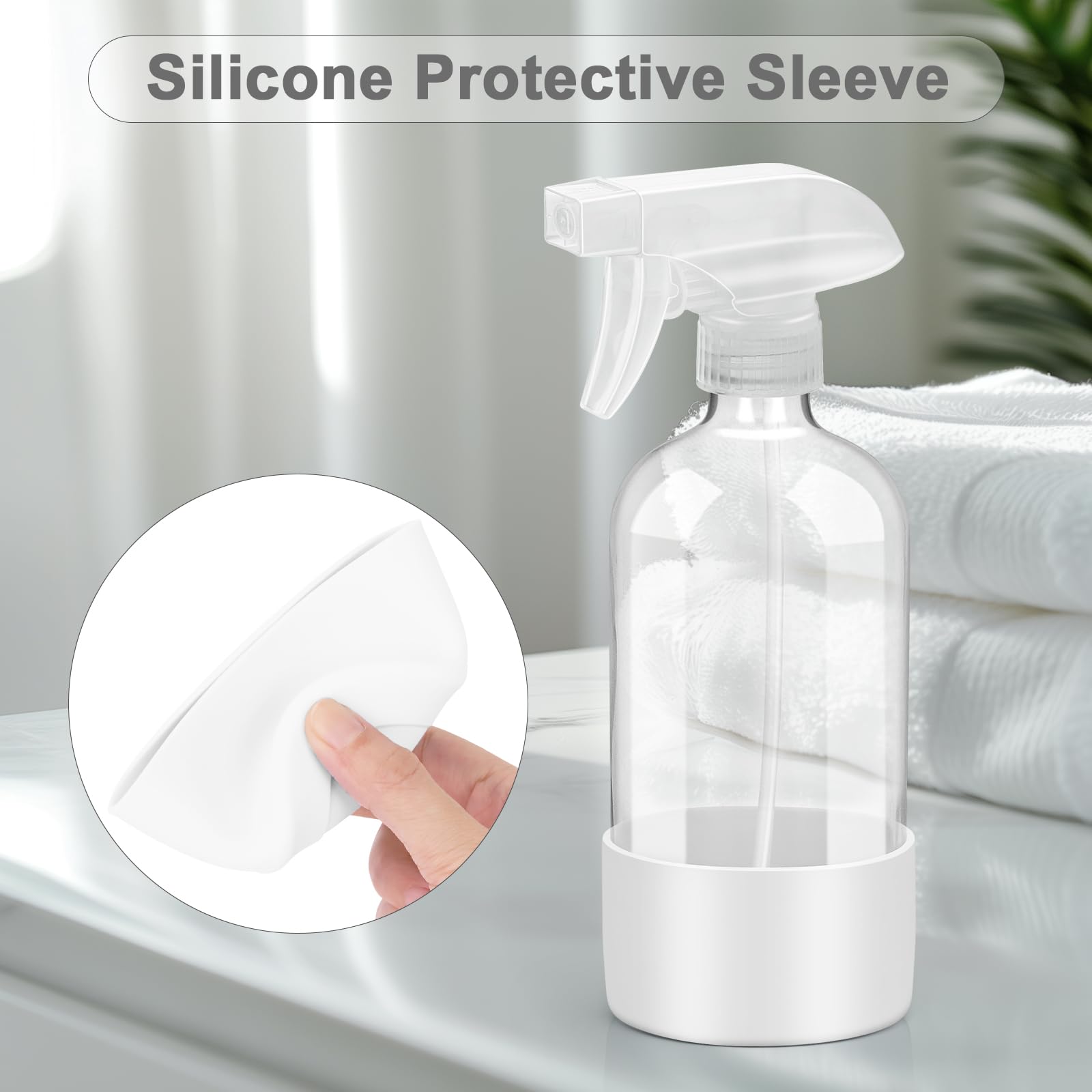 Worldgsb adjustable-nozzle spray bottle with mist and stream modes.
