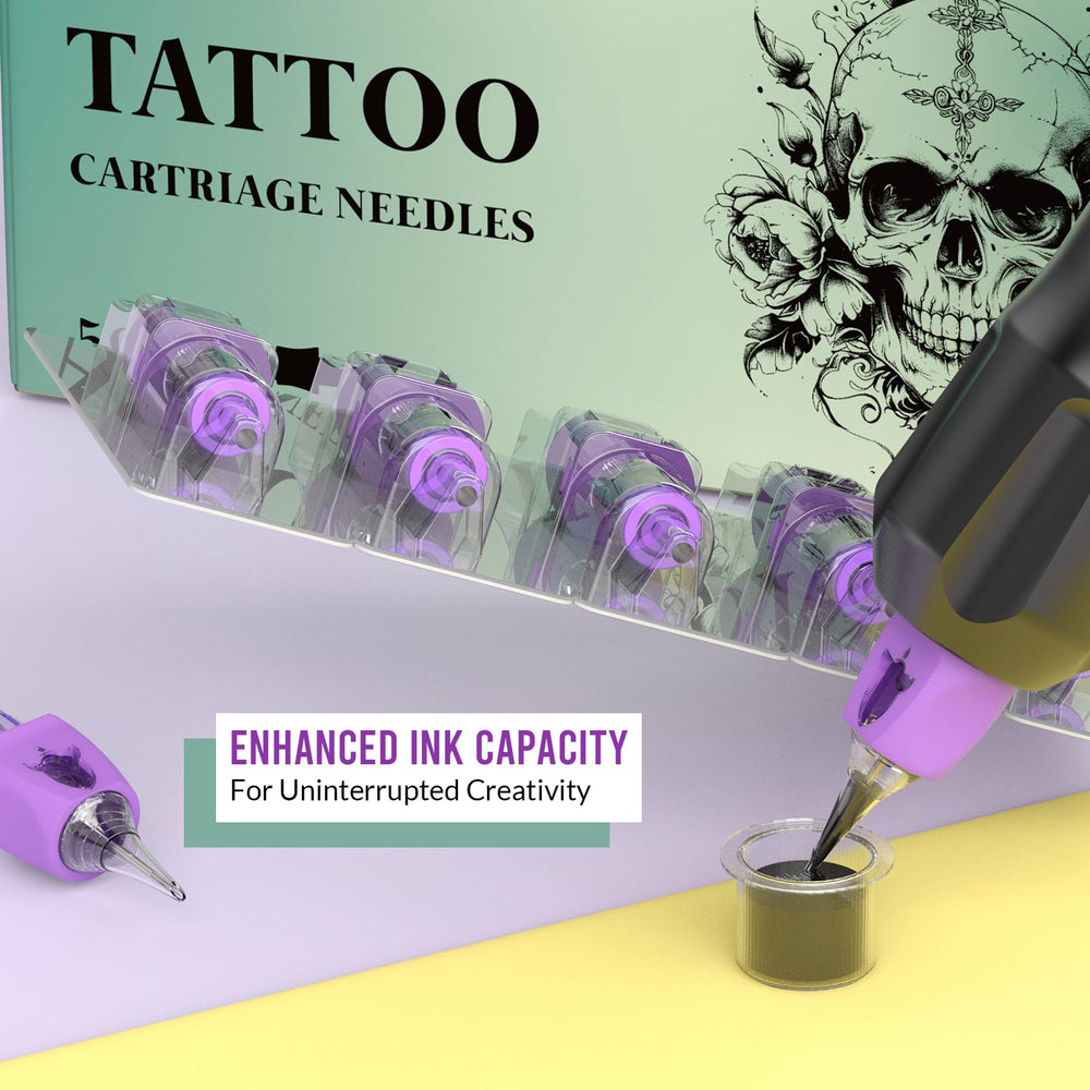 Cartuchos Wormhole Tattoo con empaque individual para mayor higiene y seguridad.