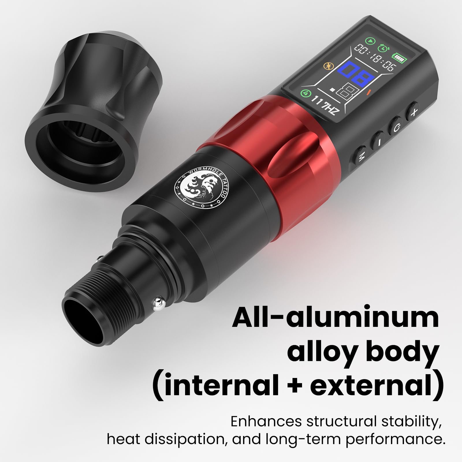 Wormhole Tattoo Gun WTK283 charging view highlights quick-charge capability.