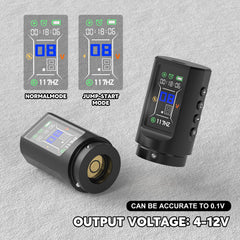 Wormhole Tattoo Gun WTK283 display panel shows real-time status and safety indicators.