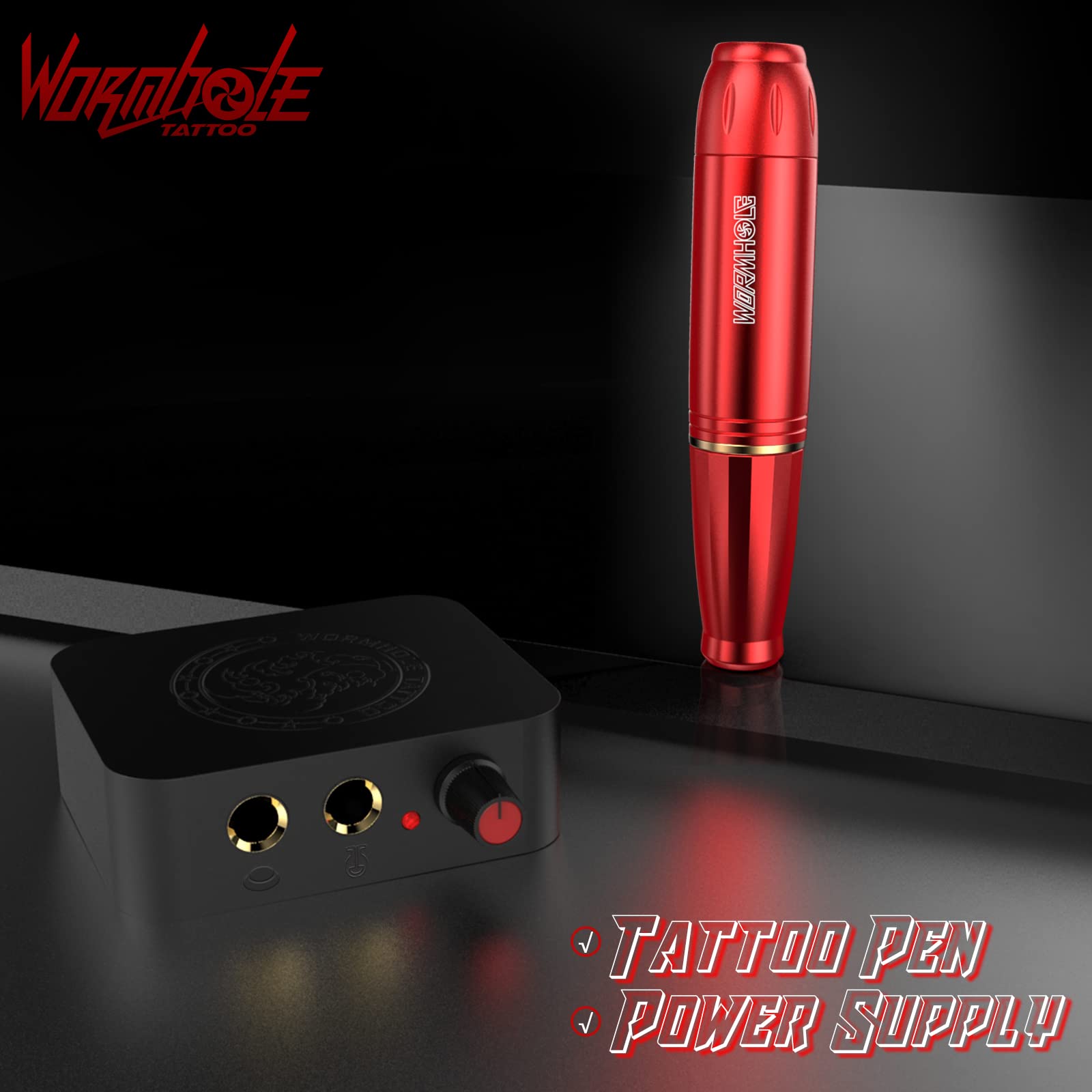 Wormhole Tattoo Kit includes essential tools for complete practice.