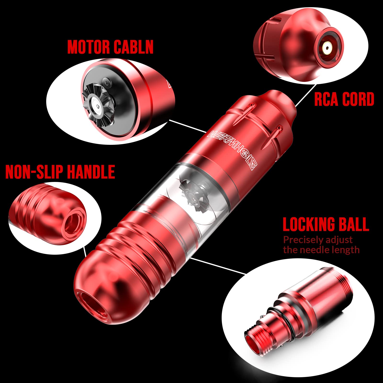 Wormhole Tattoo Mabuchi 24mm motor delivers steady rotations