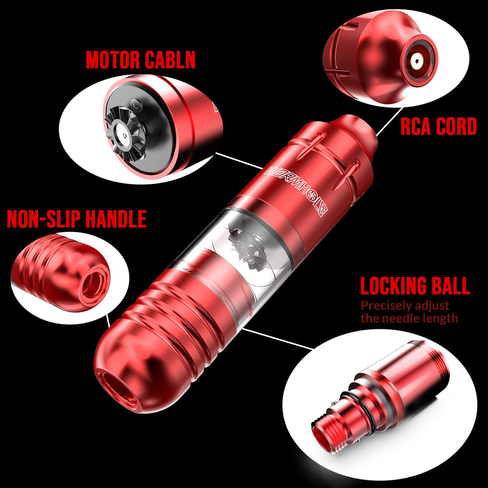 Wormhole Tattoo Mabuchi 24mm motor delivers steady rotations