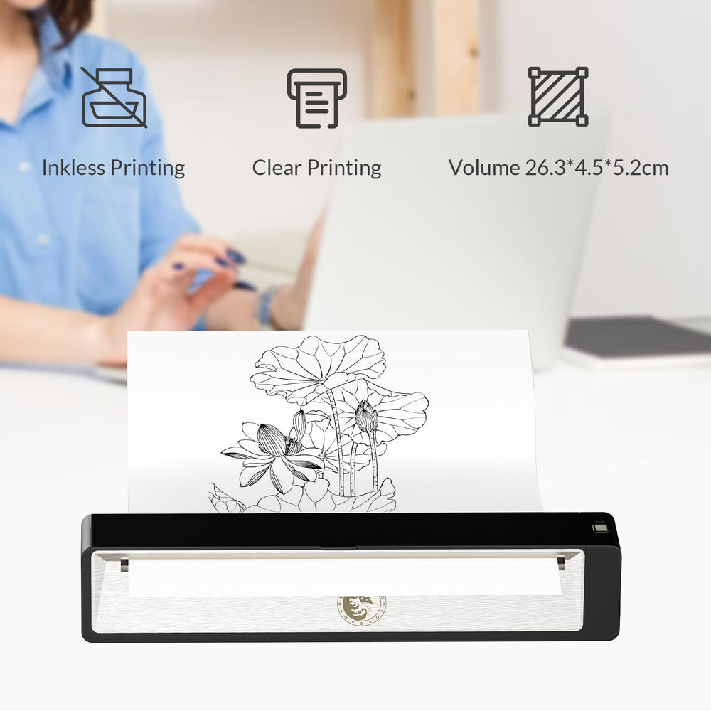 Wormhole Tattoo stencil printer ink-free thermal printing reduces cleaning.