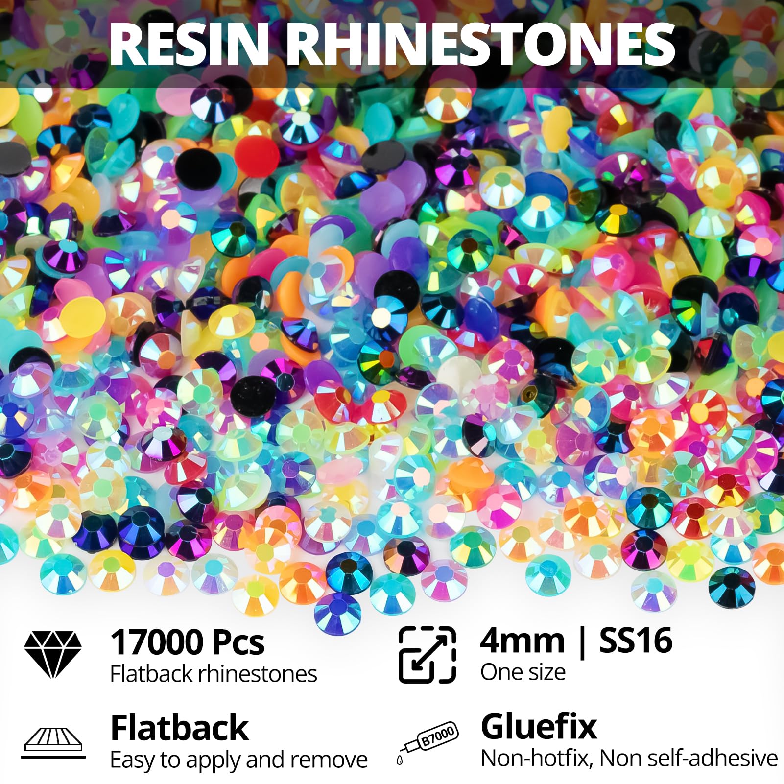 Worthofbest conjunto-cristales-24-celdas para organizar gemas rápidamente.