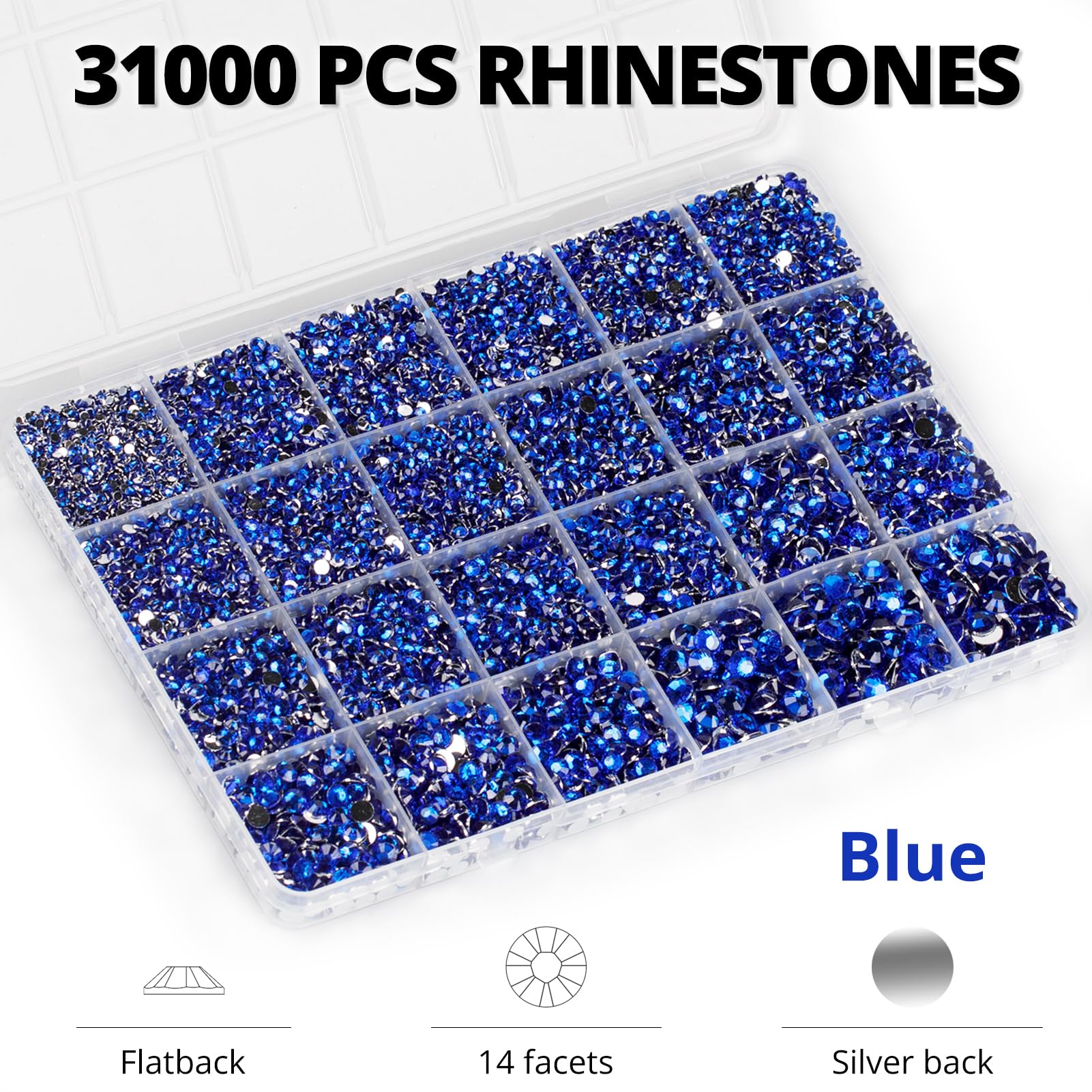 Worthofbest flatback rhinestones 3mm for detailed embellishments and crafts