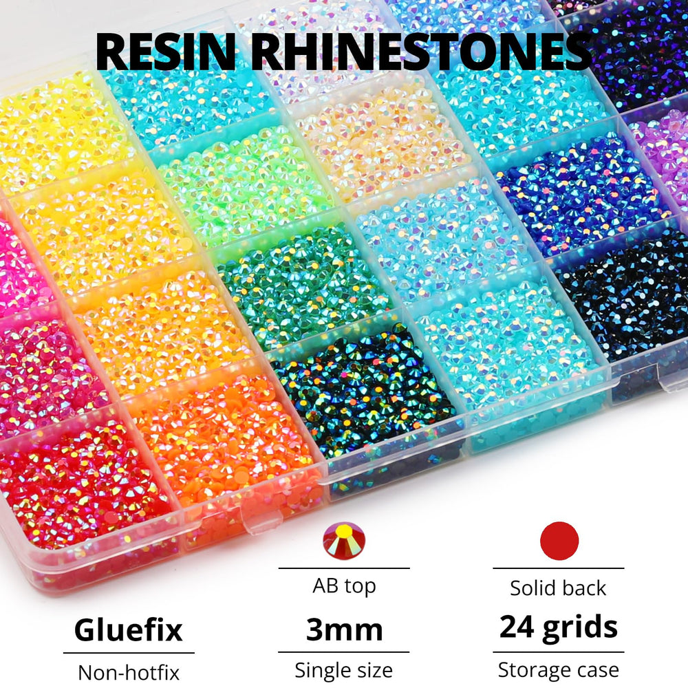 Worthofbest kit brillantes multicolor, conjunto completo para proyectos de bricolaje y decoración.
