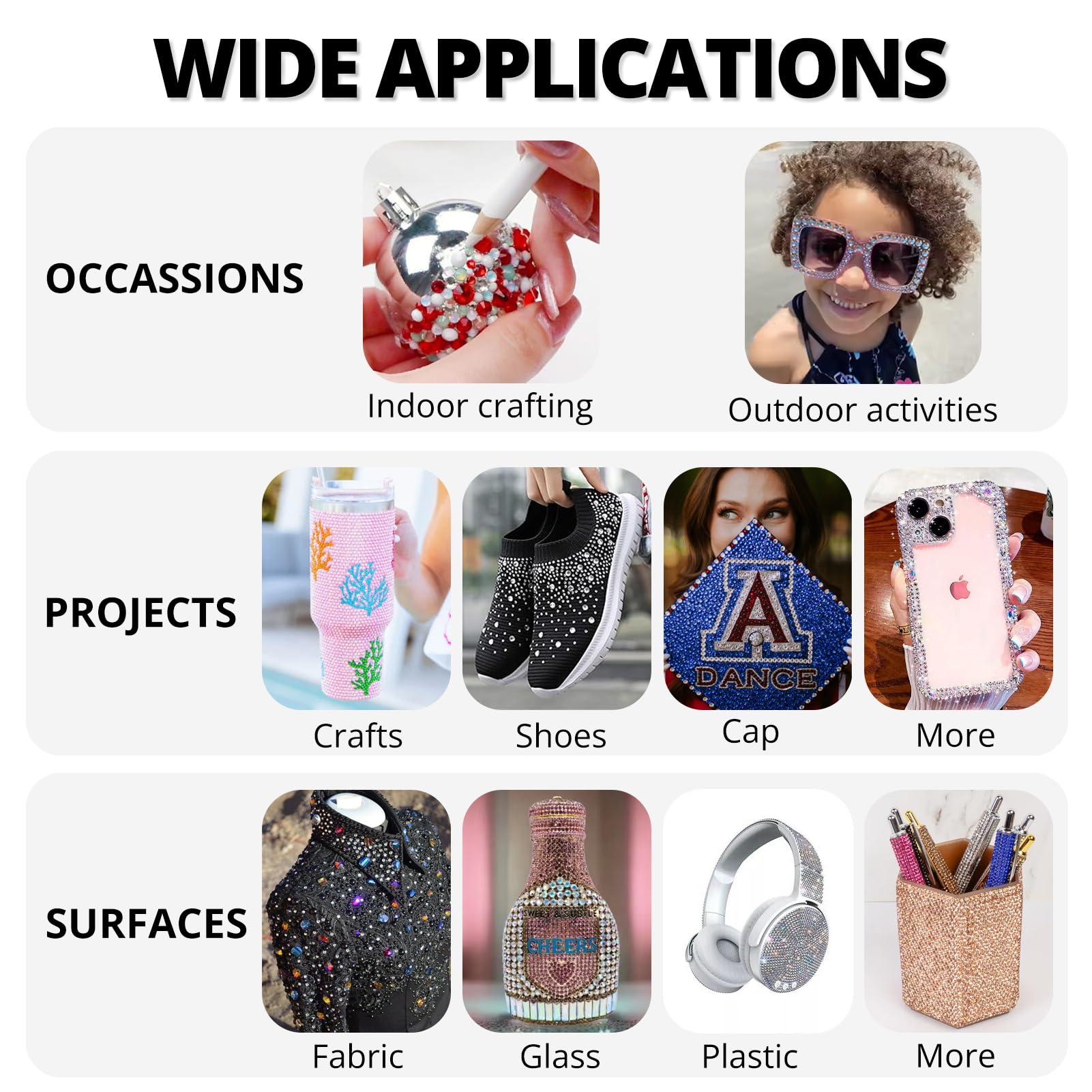 Worthofbest nail art rhinestones collection for limitless ideas