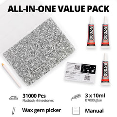 Worthofbest 2-6mm flatback rhinestones for dazzling embellishments on clothing and accessories.