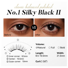 WOSADO 21.5mm wispy lashes for natural-looking volume
