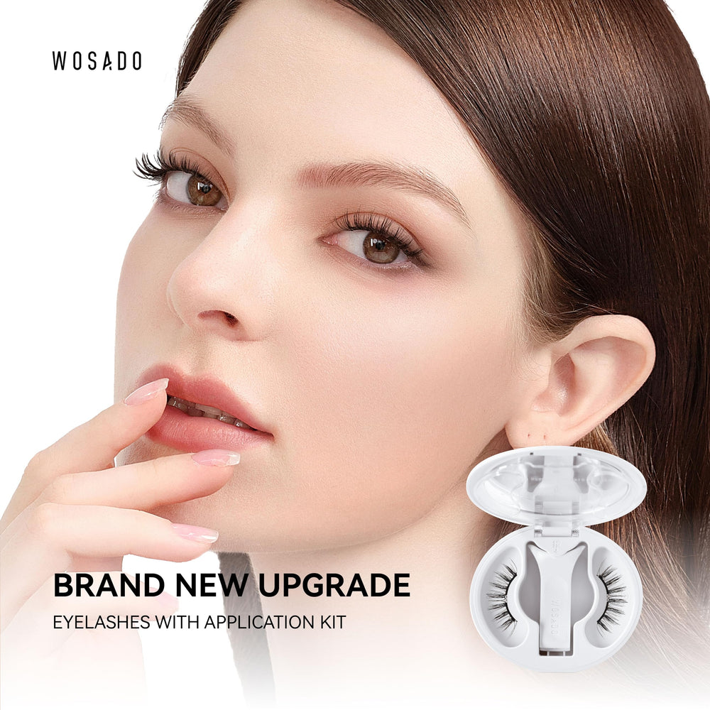 WOSADO applicator tool aiding precise lash placement for effortless application.