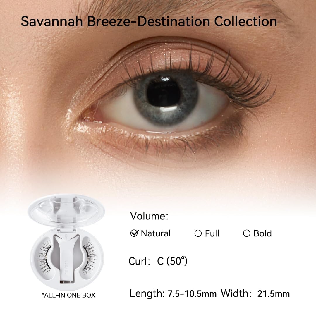 WOSADO Savannah Breez lashes quick-removal feature simplifies nightly routine