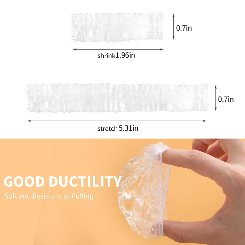 WOSHOP clear disposable ear cover provides transparent protection during hairstyling.