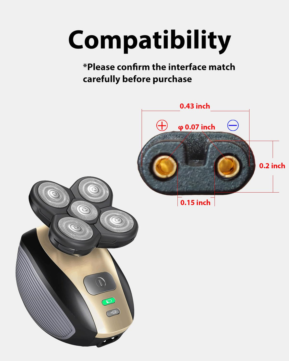 wotdmu Freebird shaver compatibility ensures reliable charging on the go.