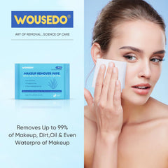 Fórmula sin alcohol de WOUSEDO con aloe vera, cuidado suave para piel sensible.