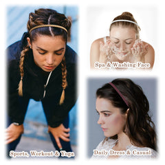 Diadema de una talla de WOVOWOVO que se adapta a todas las cabezas