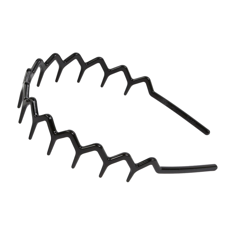 WOVOWOVO diadema zigzag con dientes marrón claro, cómodo para uso diario