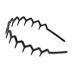 WOVOWOVO diadema zigzag con dientes marrón claro, cómodo para uso diario