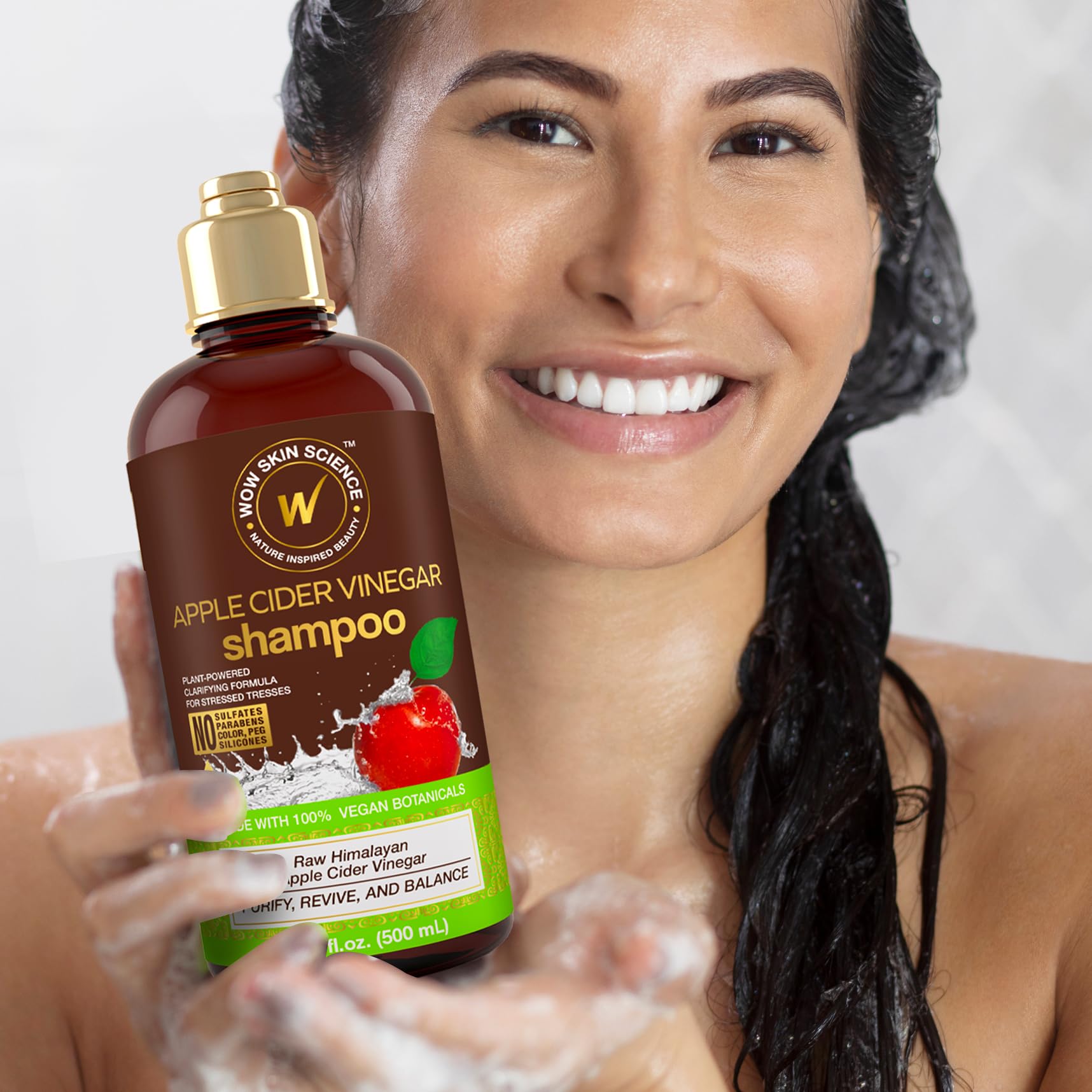 WOW Life Science Shampoo uso semanal: aporta volumen y brillo al cabello.
