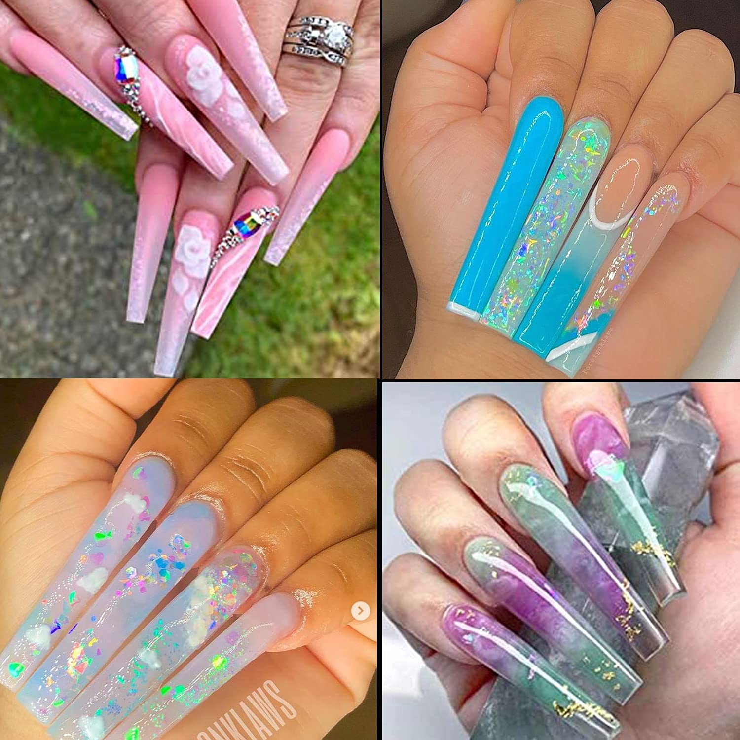 WOWITIS tips uñas para salón y uso doméstico, cómodos y versátiles.