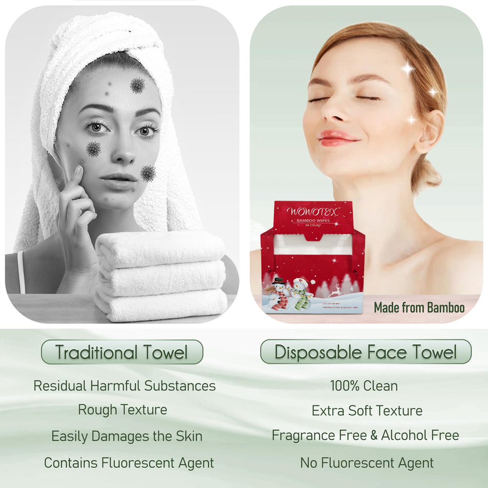 WOWOTEX toalla desechable de uso multifuncional para rostro y cuerpo.