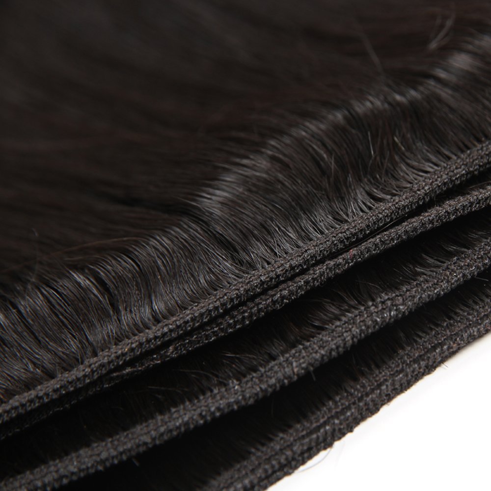 WOWQUEEN 10A Brazilian straight hair bundles can be straightened or curled for variety.
