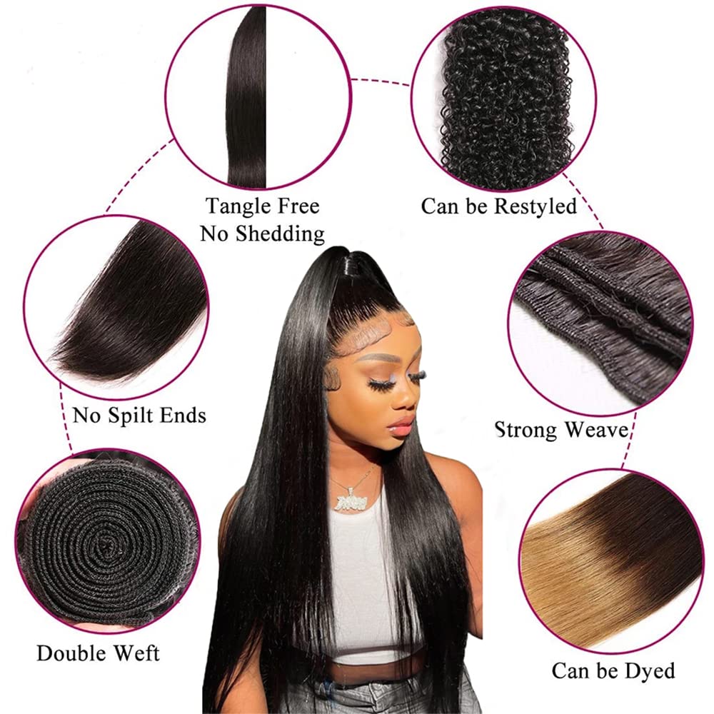 WOWQUEEN full-head straight look ideal for daily wear and events.