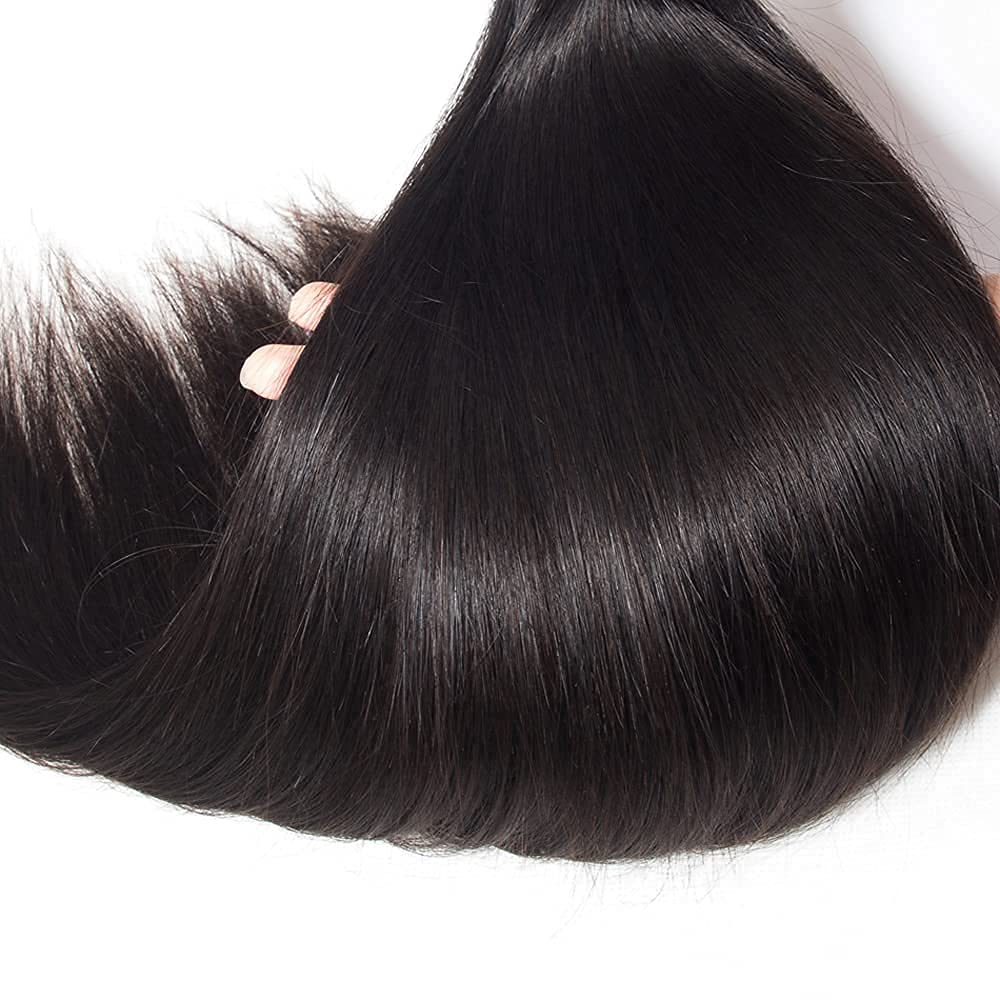 WOWQUEEN natural black straight hair blends with most hairstyles.