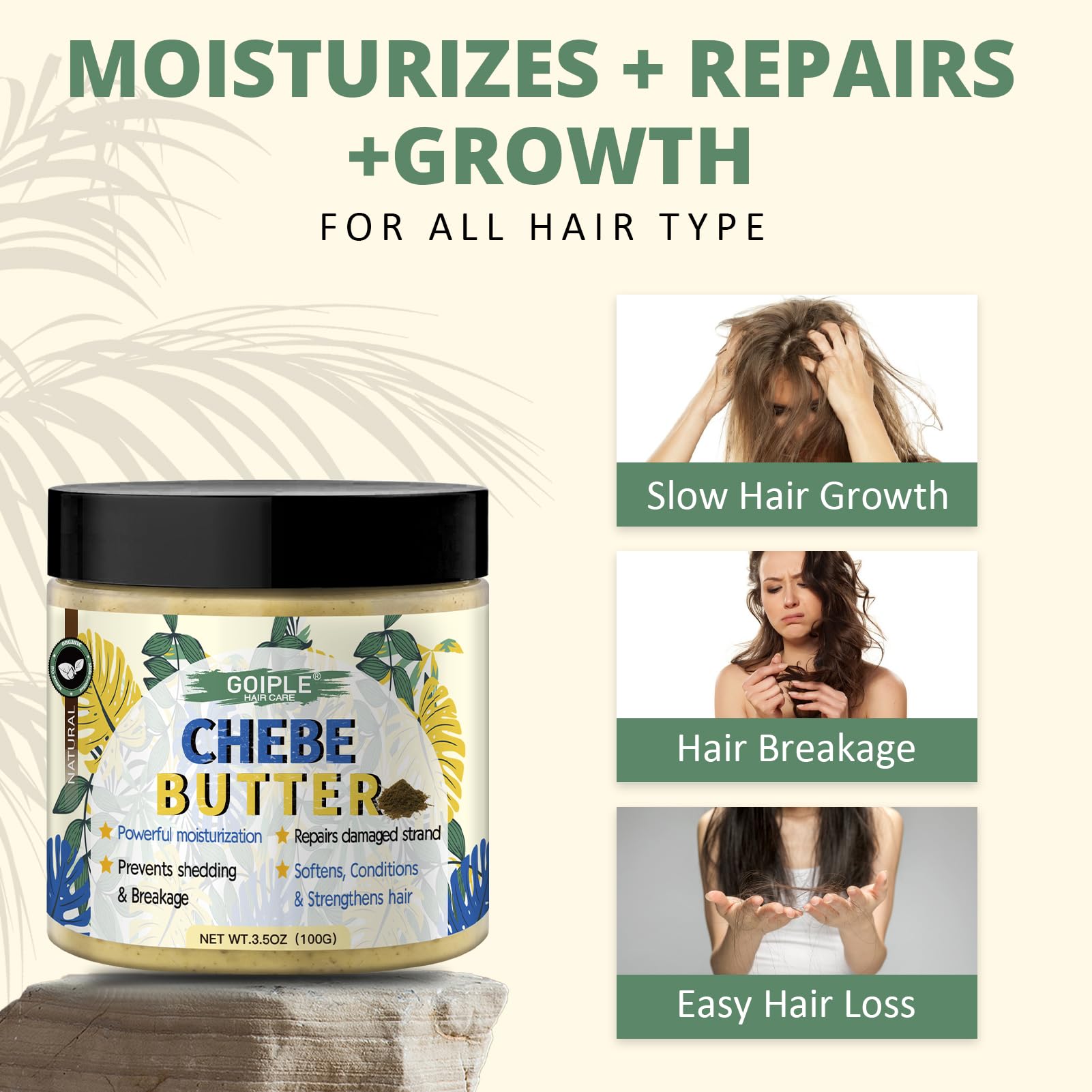 WOZUTUNT Chebe Cabello Textura Suave: cabello suave y manejable tras cada uso.