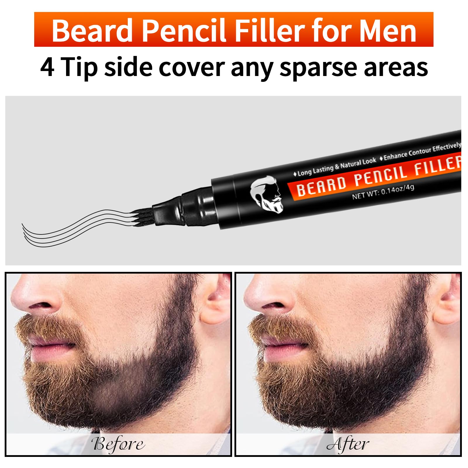 WOZUTUNT beard comb distributes products evenly for smoother styling.