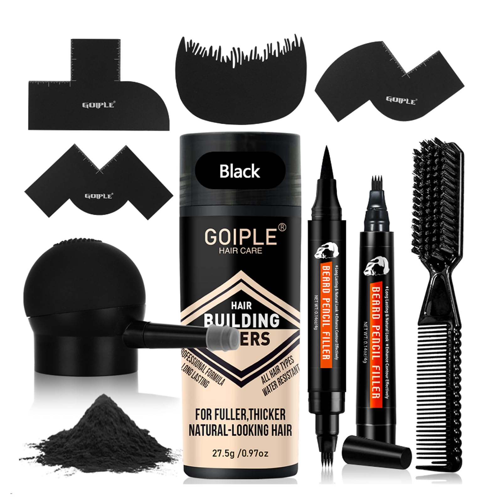 WOZUTUNT Lápiz para barba: relleno natural con acabado discreto