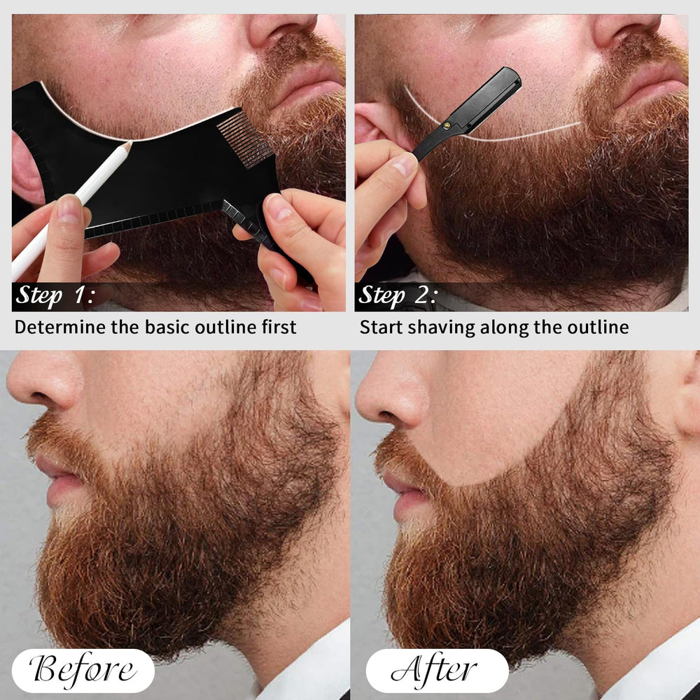 WOZUTUNT beard comb evenly distributes oil for balanced care