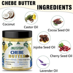 Applying WOZUTUNT Chebe Butter on hair from roots to ends for nourishment