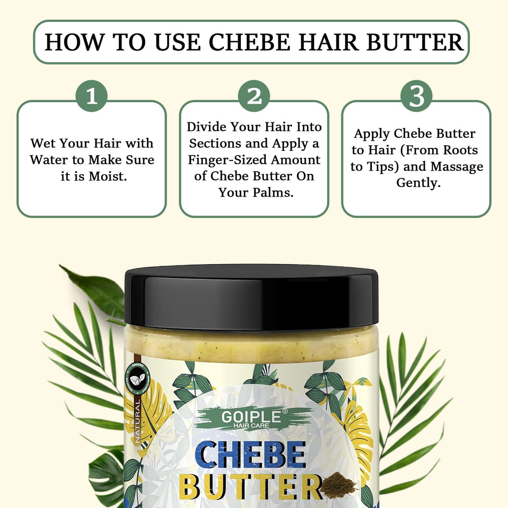 Smoothing WOZUTUNT Chebe Butter onto hair ends after treatment