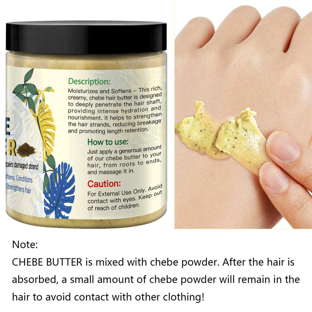 Creamy WOZUTUNT Chebe Butter texture highlighting conditioning consistency