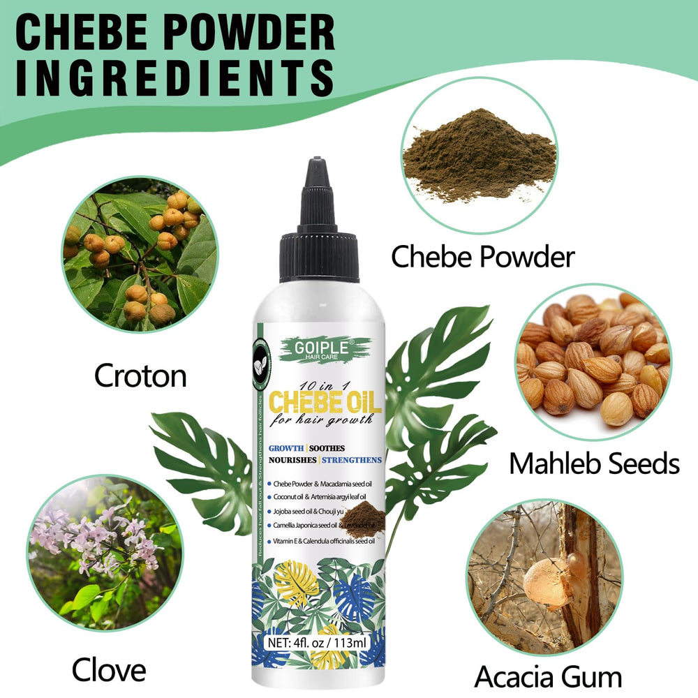 WOZUTUNT Chebe oil being applied in a quick 5-minute routine