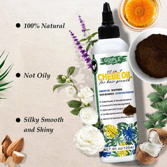 WOZUTUNT Chebe oil on hair strands for stronger, shinier hair