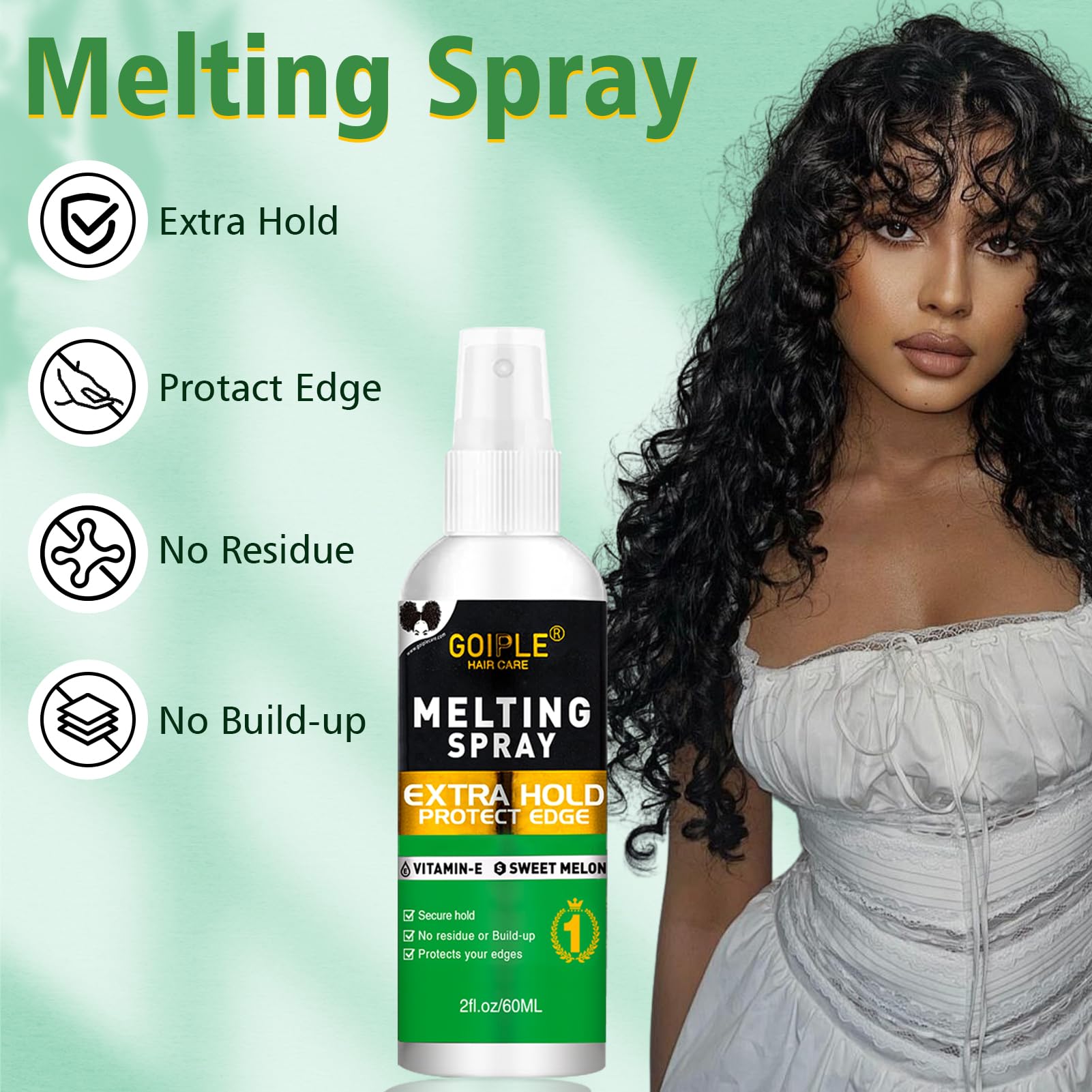 WOZUTUNT supreme hold mousse applied smoothly for a long-lasting front lace securing.