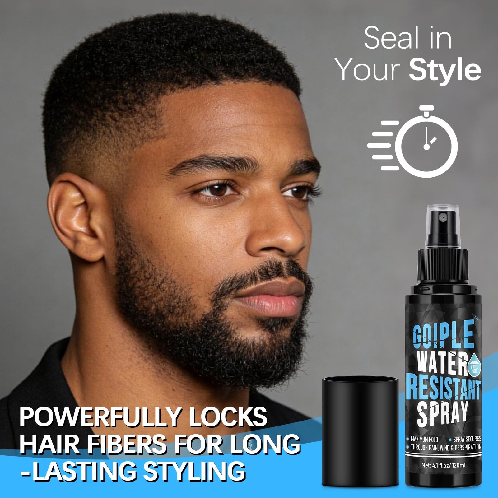 WOZUTUNT Sweat-resistant spray protects style during workouts.