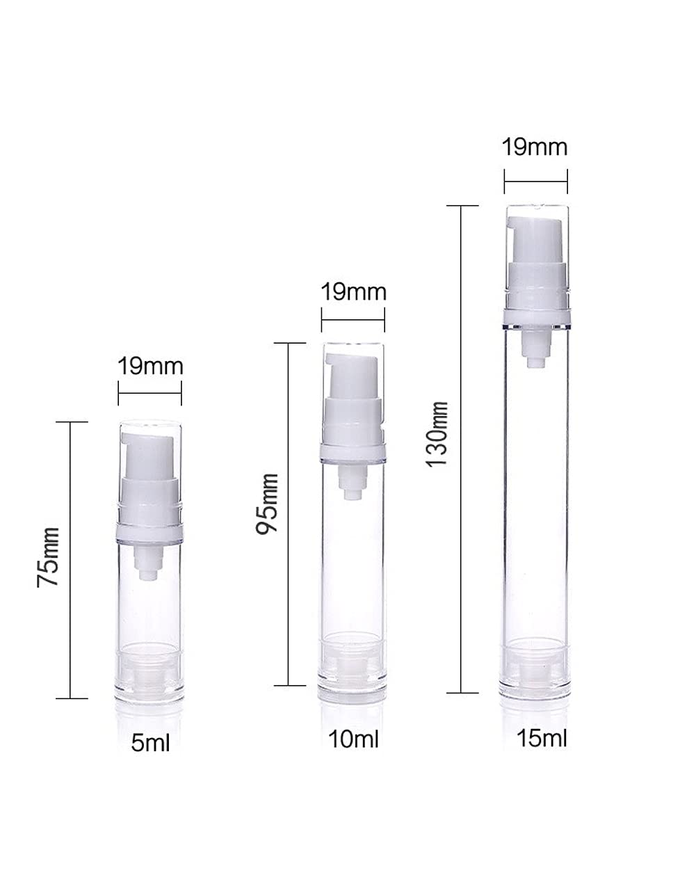 Wresty airless pump bottle closeup showing precise dispensing