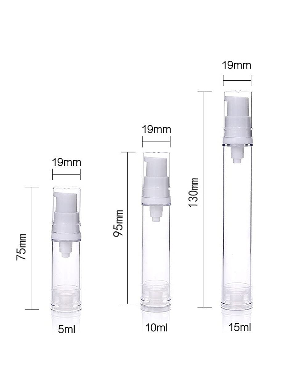 Wresty airless pump bottle closeup showing precise dispensing