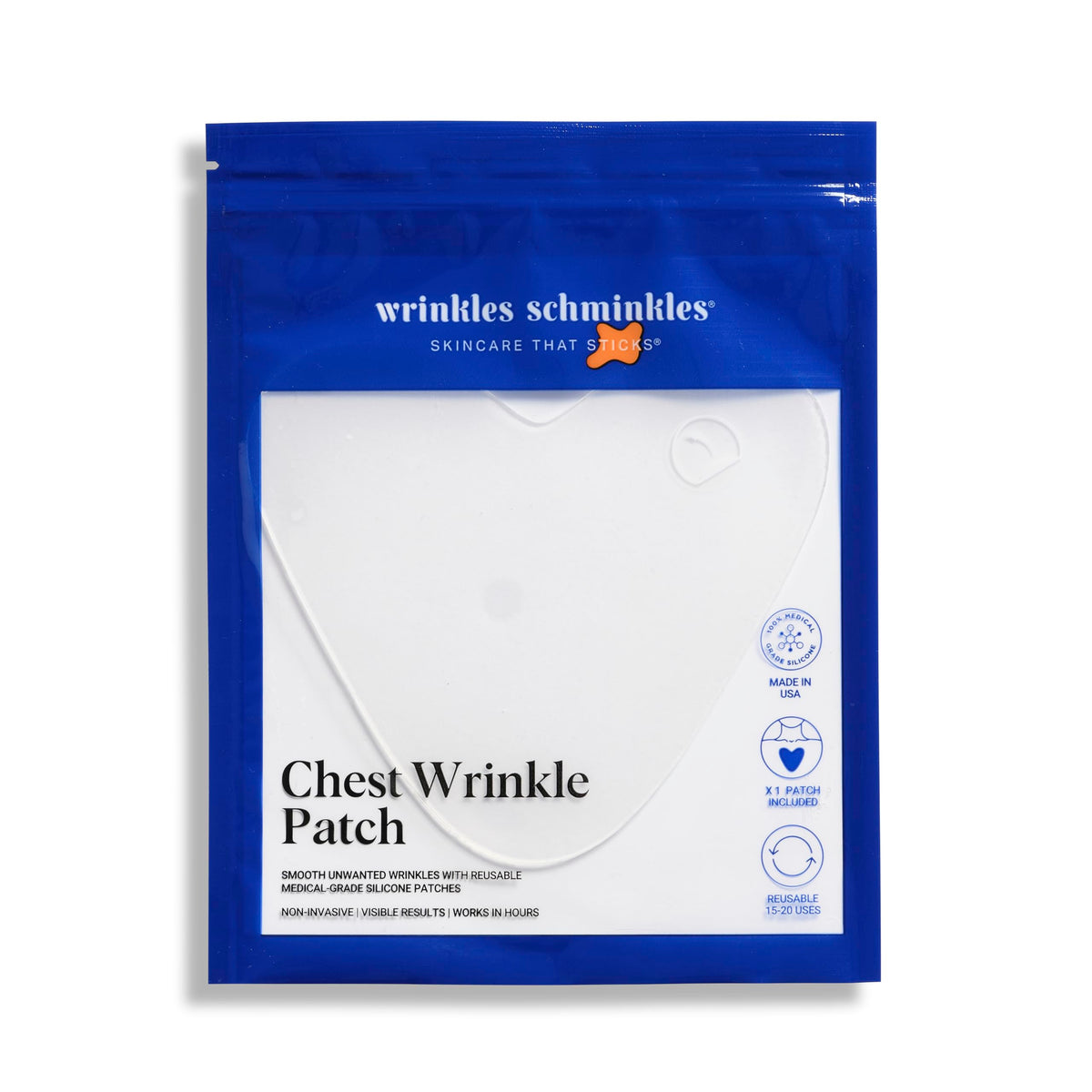 Wrinkles Schminkles chest patch overnight for smoother, taut-looking skin