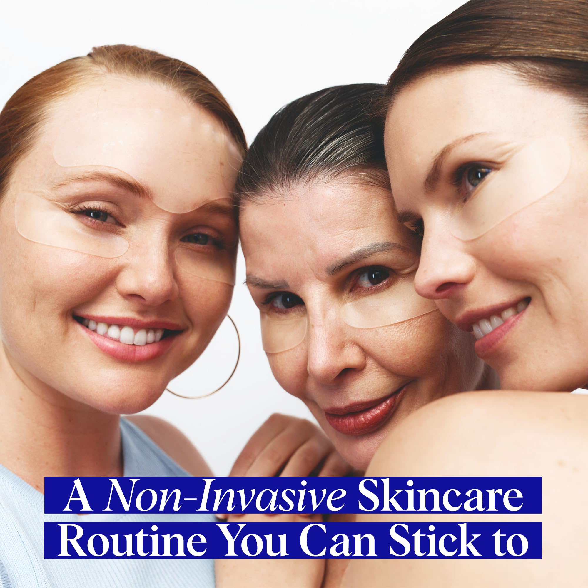 Visible smoothing with Wrinkles Schminkles chest patch after use