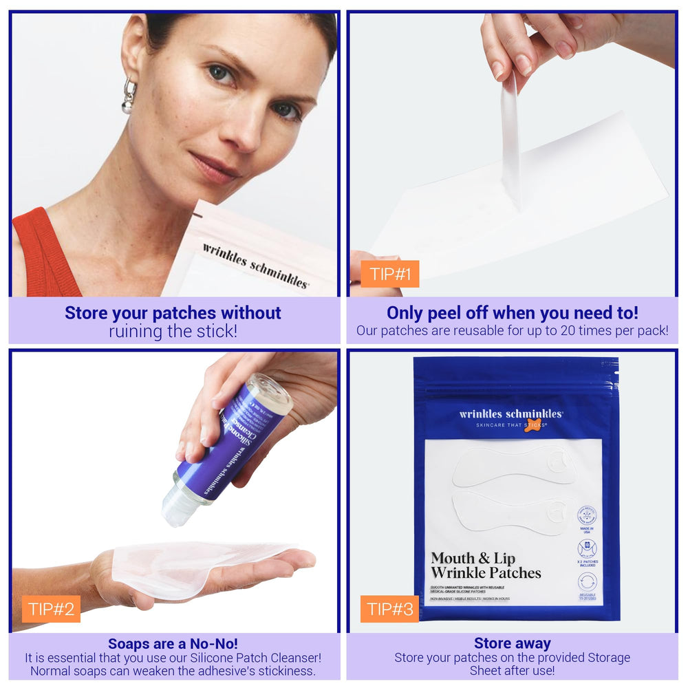 Wrinkles Schminkles overnight patch refining the mouth area while you sleep