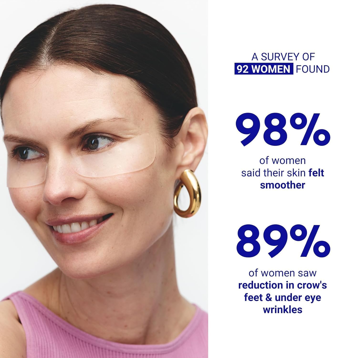 Wrinkles Schminkles Silicone Patches close-up highlighting skin-hugging fit