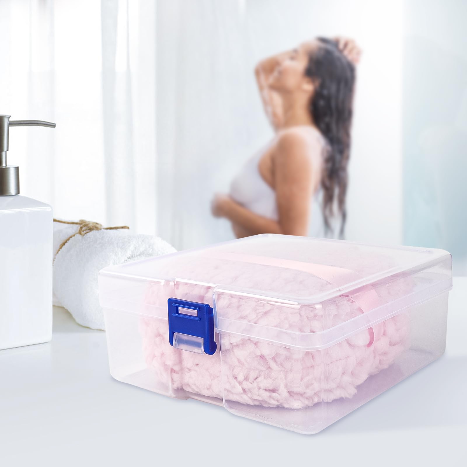 Puff in use on skin for smooth dusting and even coverage