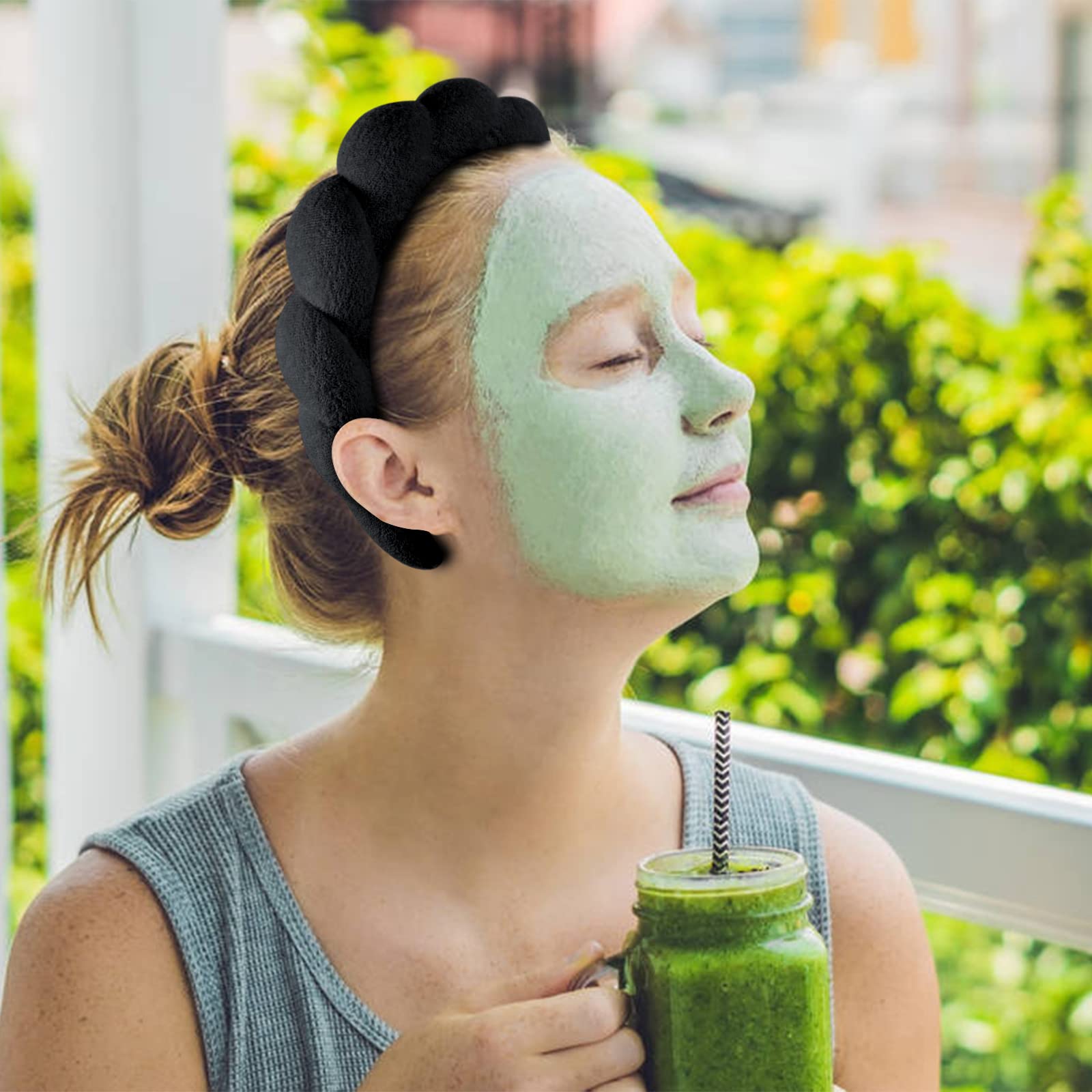 WSICSE headband cushions contact with skin for comfortable face washing sessions