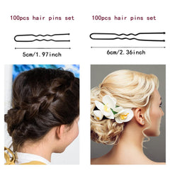 WSICSE horquilla U para pelo negra ideal para salón profesional.